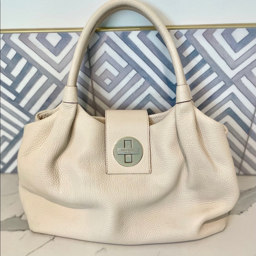White Leather Kate Spade Purse